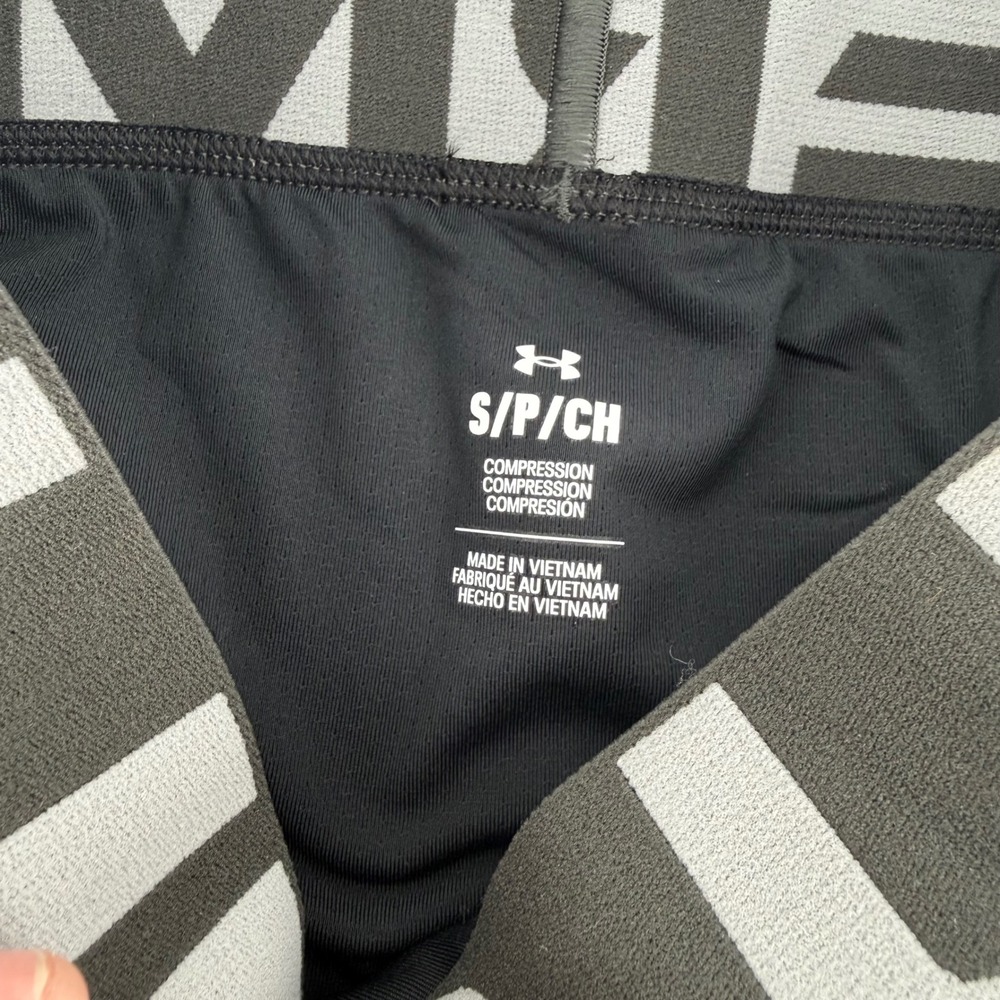 NWT Under Armour Mens Compression‎ Leggings with cup Black HeatGear Size Small - Picture 3 of 8